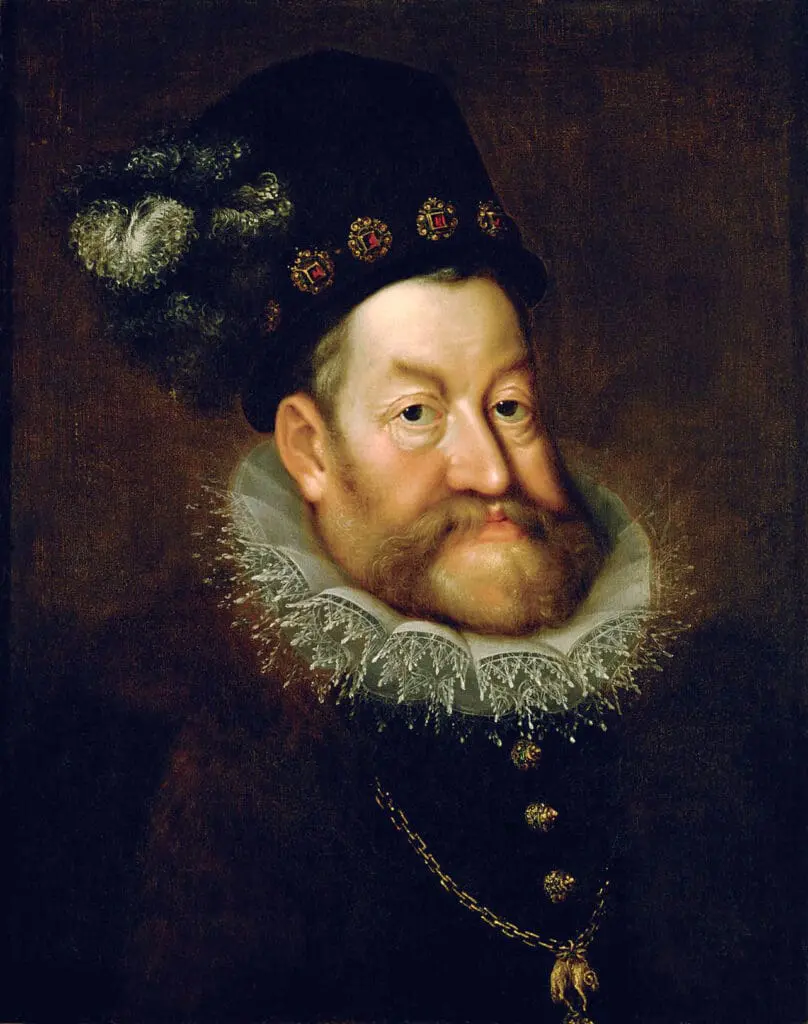 Rudolf II. na portrétu od Hanse von Aachen (~1606)