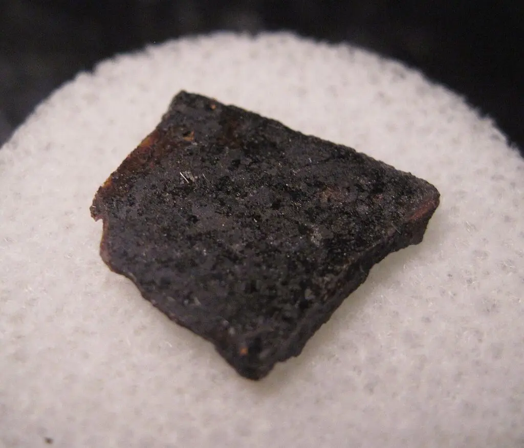Příklad angritu, meteorit NWA 2999