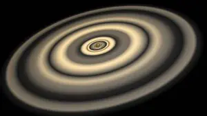 Saturn je jen proti ní jen čajíček. Vzdálená exoplaneta má prstence větší, než je vzdálenost Země od Slunce