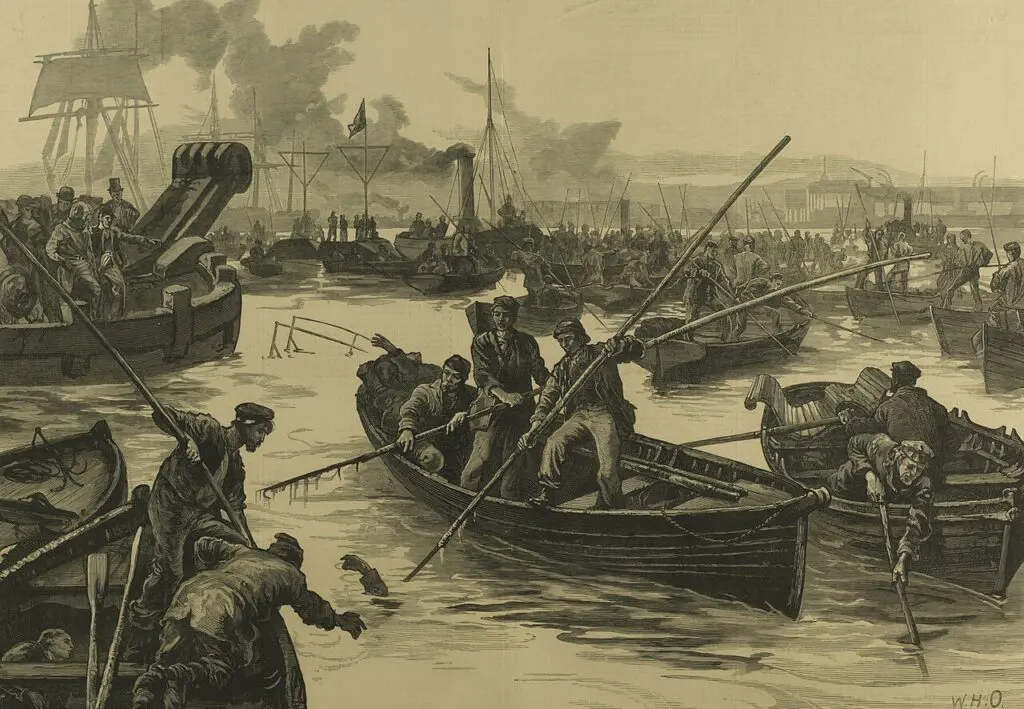 Ilustrace Neštěstí na Temži v The Illustrated London News, 14. září 1878