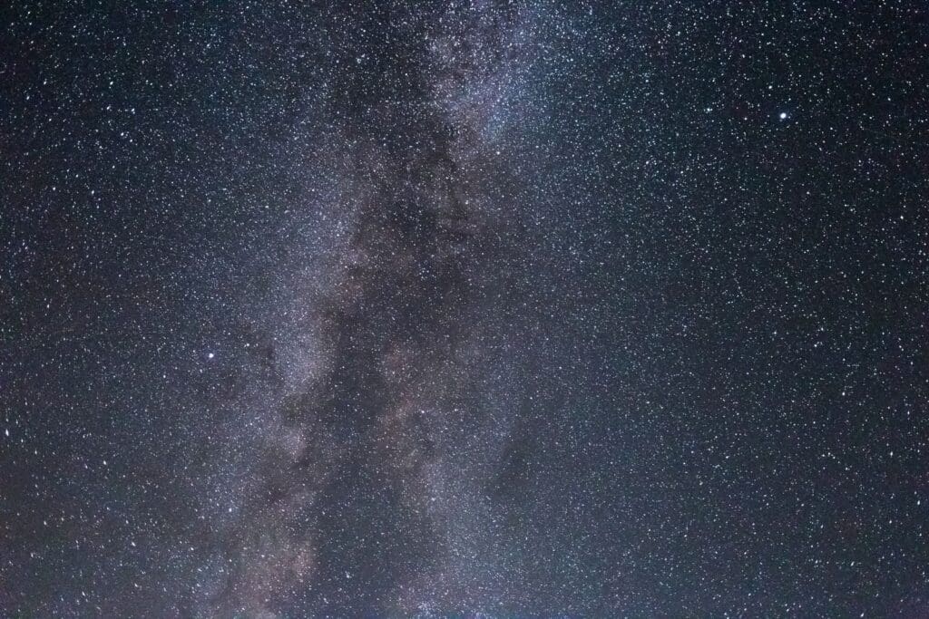 Captivating view of the starry sky featuring the Milky Way, perfect for astronomy enthusiasts.