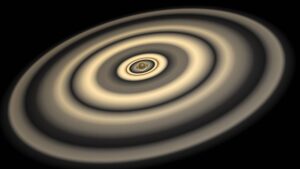 Saturn je jen proti ní jen čajíček. Vzdálená exoplaneta má prstence větší, než je vzdálenost Země od Slunce